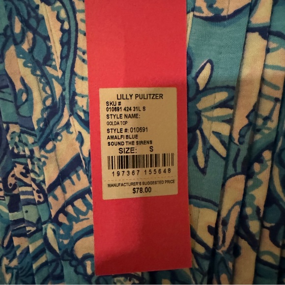 NWT Lilly Pulitzer Golda Top Blouse. - Picture 3 of 3
